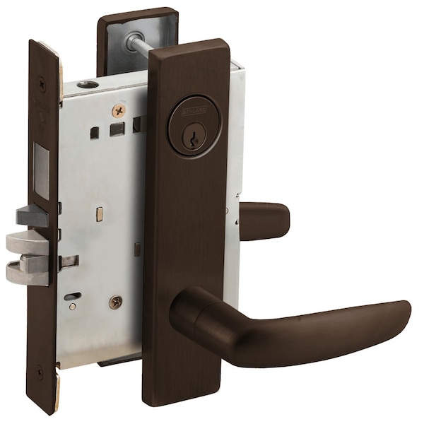Schlage L-Series, Entrance Mortise Lock, L Decorative Escutcheon, 07 Lever, Grade 1 Mortise Lock, Co L9453P 07L 613 - main